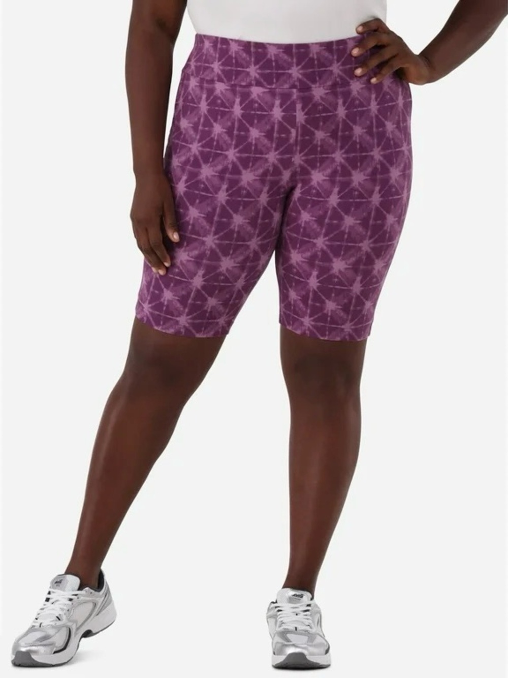 Terra & Sky Women's Plus Size Pull On Biker Shorts Size: 3X (24W-26W)